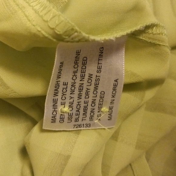 Liz Baker Green Long-Sleeve Button-Down Blouse Size 18 - Picture 4 of 4